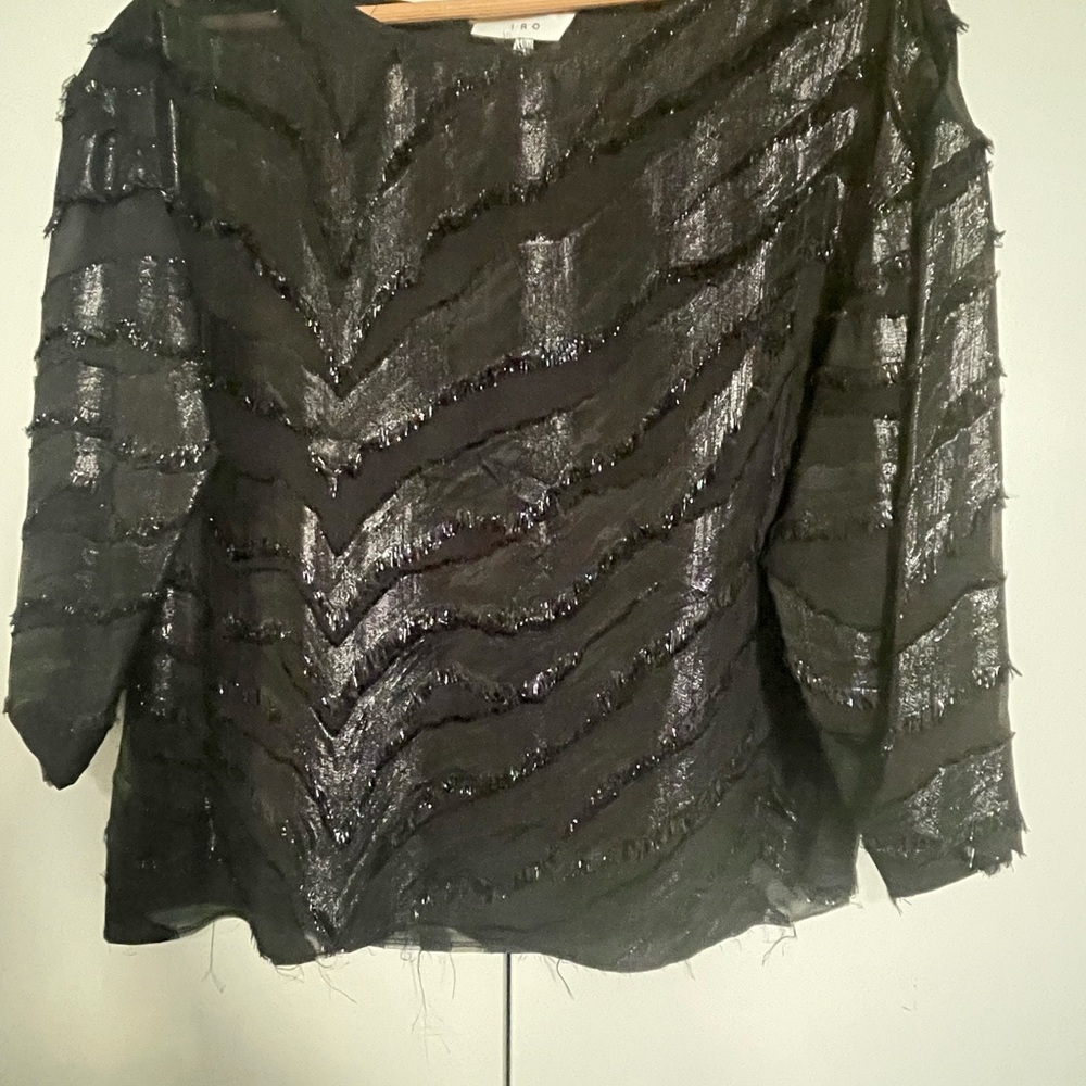 IRO Black Textured Women's Blouse